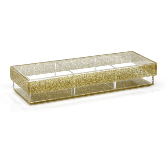 acrylic tray with divider
