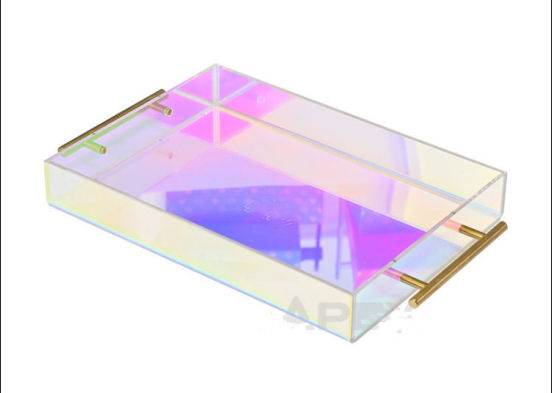 rainbow acrylic tray